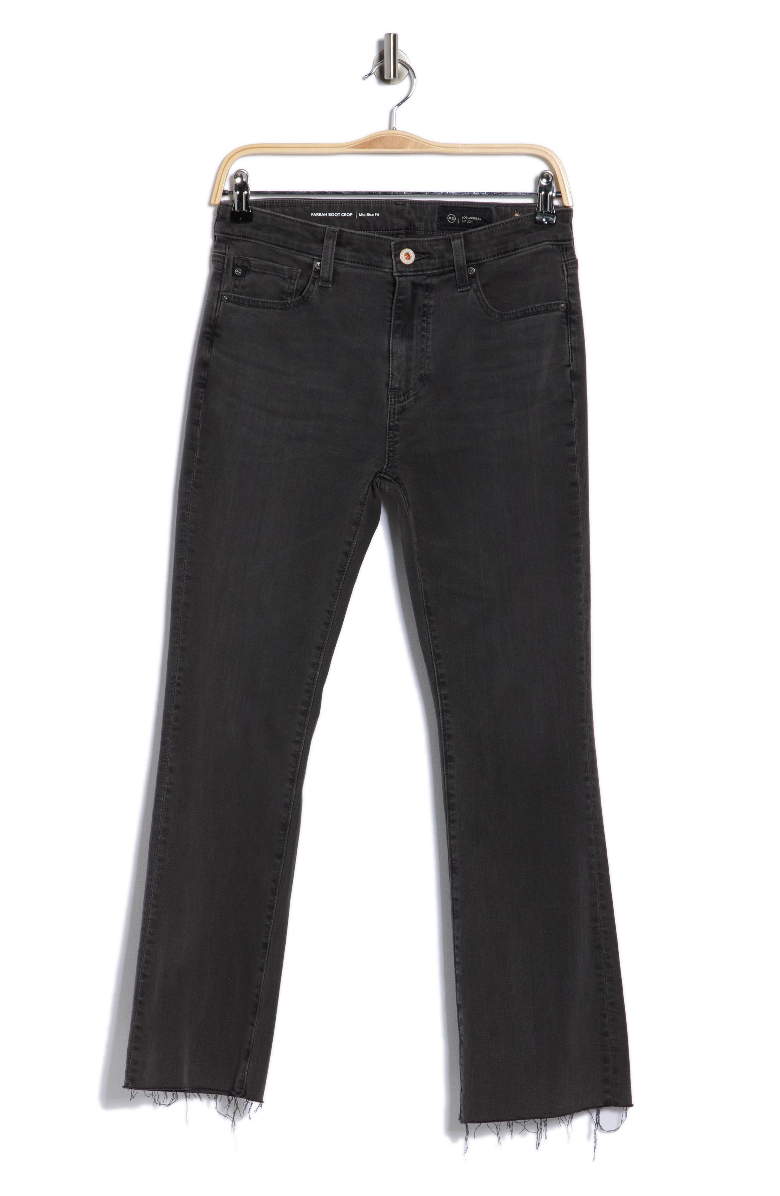 AG Farrah Mid Rise Crop Bootcut Jeans