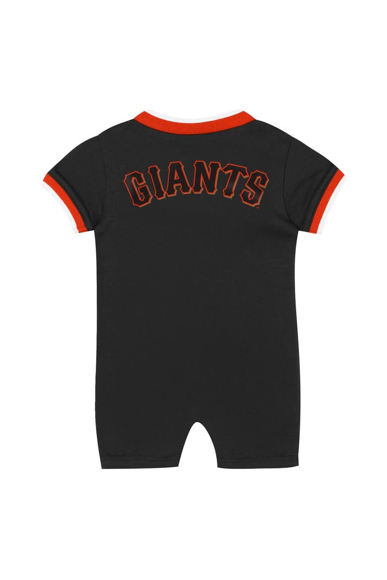 Newborn Outerstuff Black San Francisco Giants Pinch Coverall, Alternate, color, Black