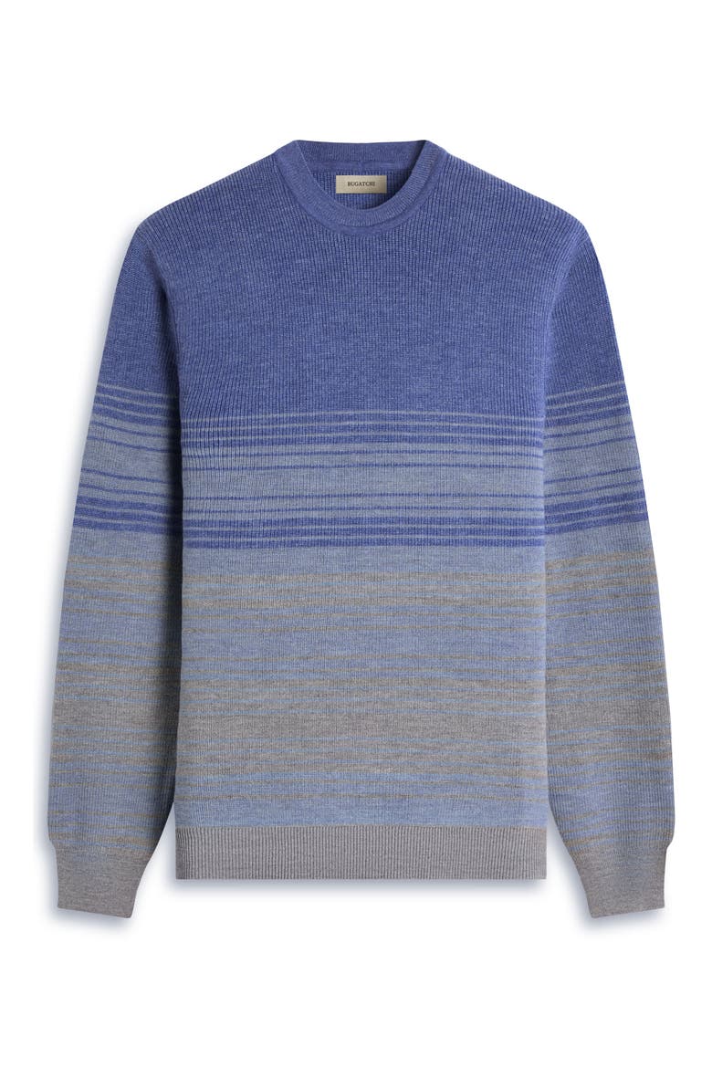 Gradient Stripe Merino Wool Sweater, Alternate, color, COBALT