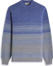 Bugatchi Gradient Stripe Merino Wool Sweater