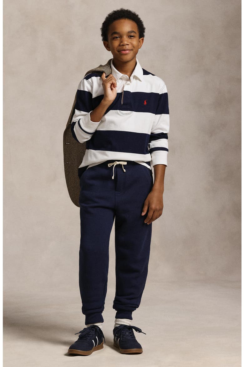 Fleece Joggers, Alternate, color, NAVY