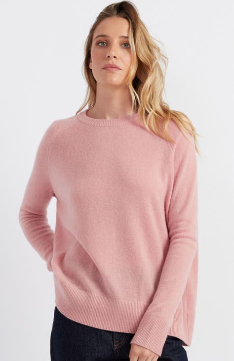 Hatch The Beau Pink 100% store Cashmere Sweater 102097 Top Size Small