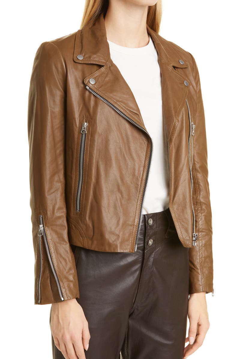 rag & bone Mack Leather Jacket, Alternate, color, 