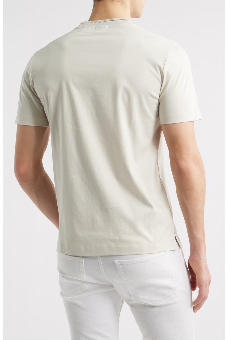 Tessler Tipped Cotton Crewneck T-Shirt, Alternate, color, WHITE