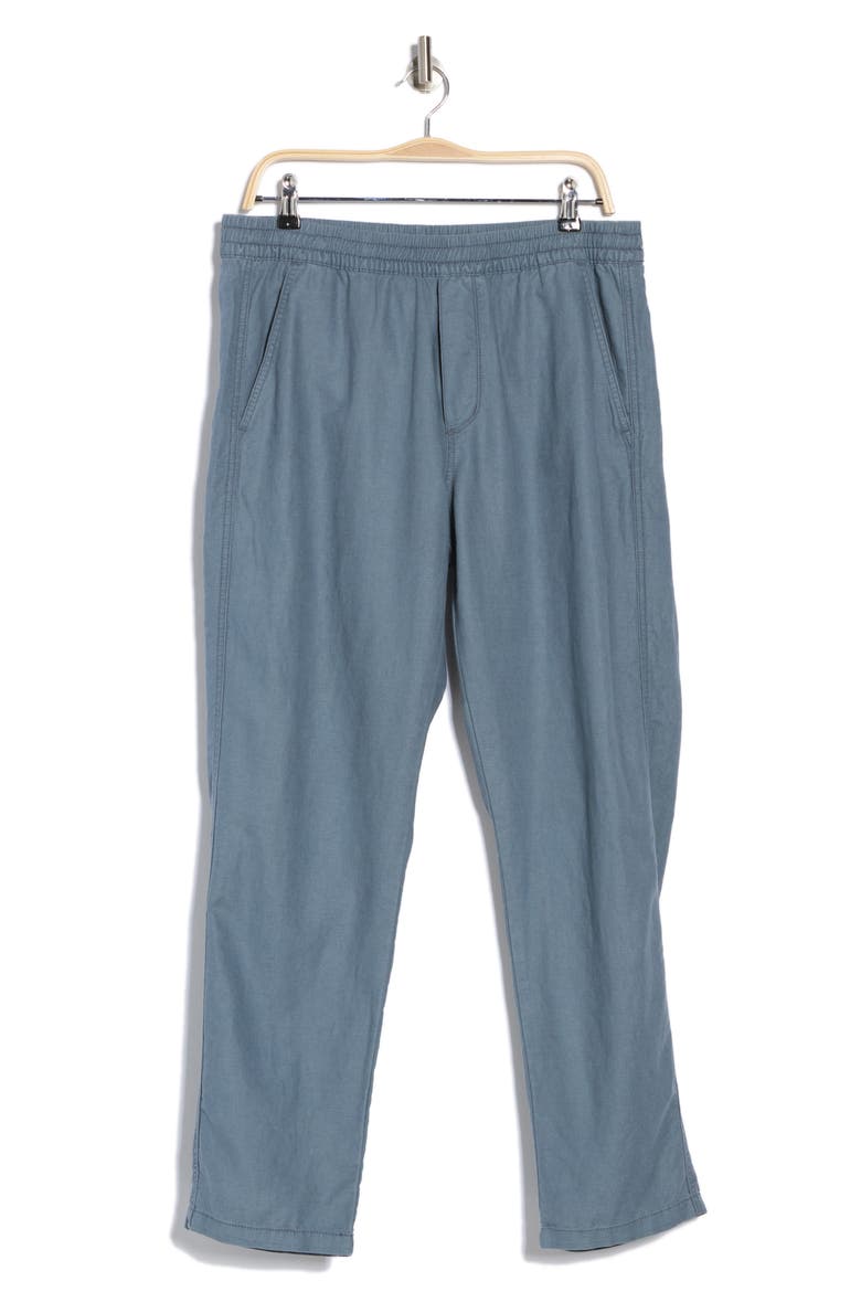 Pacifica Linen Blend Pull-On Pants, Alternate, color, GRAVITY