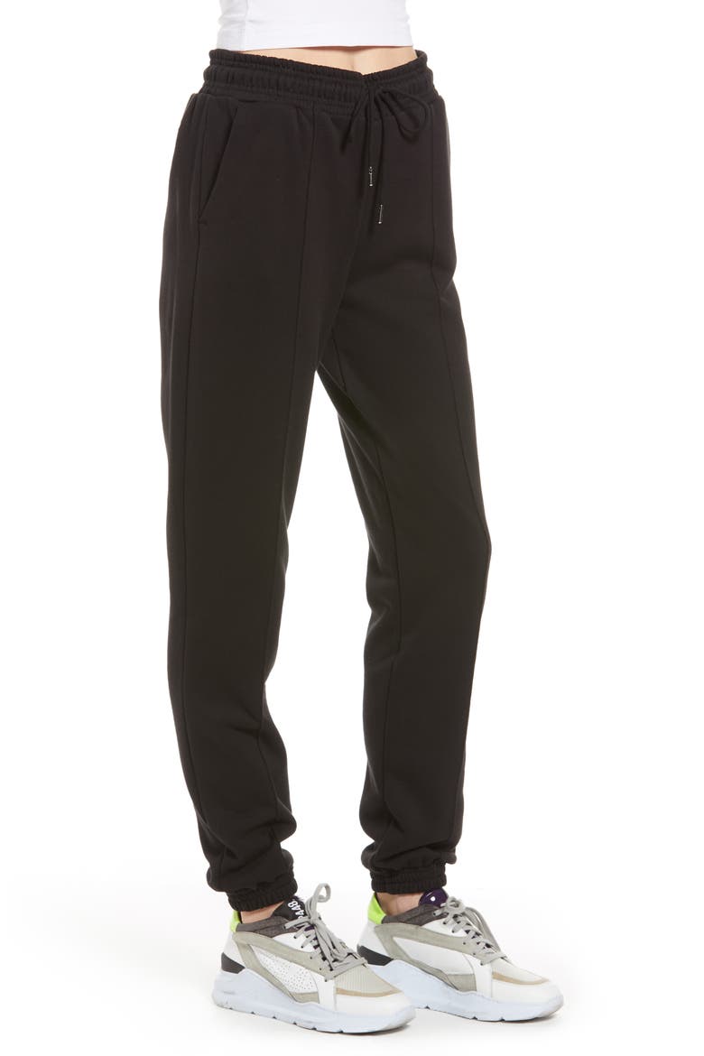 Boyfit Joggers, Alternate, color, BLACK