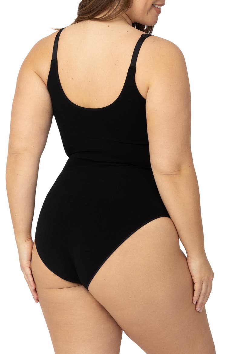 Sublime Maternity & Nursing Bodysuit, Alternate, color, BLACK