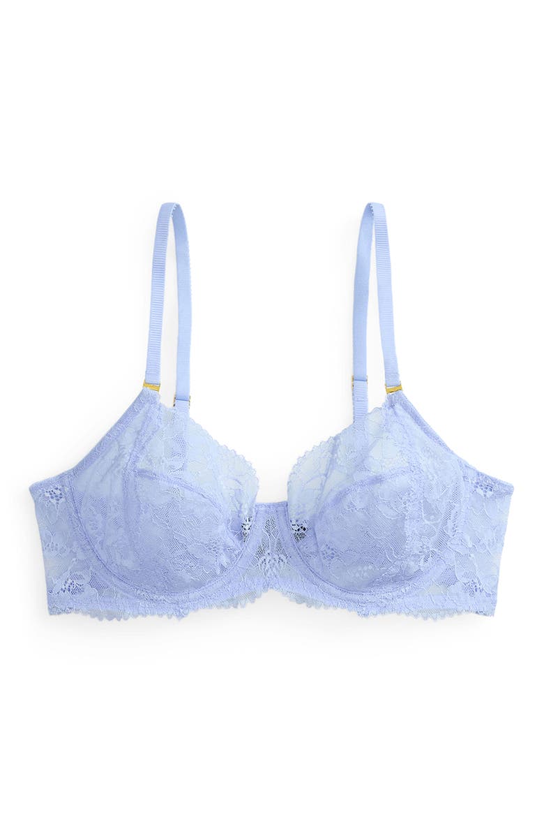 Full Coverage Underwire Bra, Alternate, color, BLUE SKY