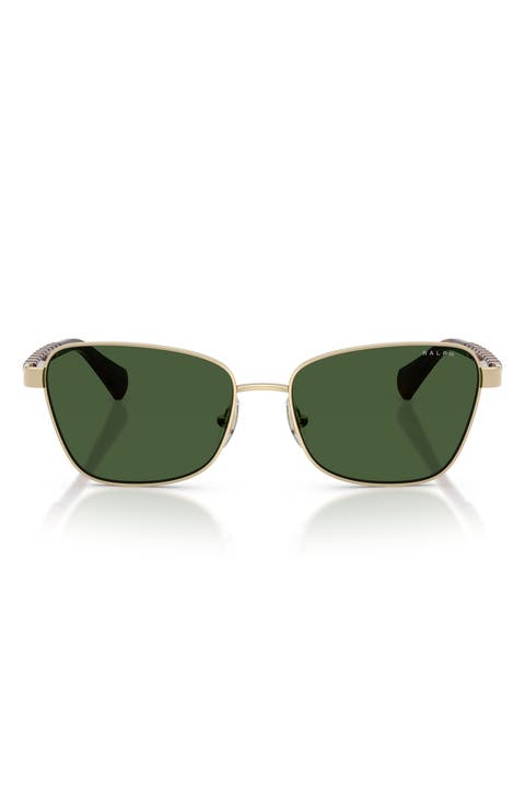 56mm Oversize Gradient Irregular Sunglasses