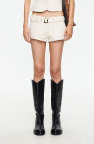LIONESS Afterglow Belted Low Rise Shorts