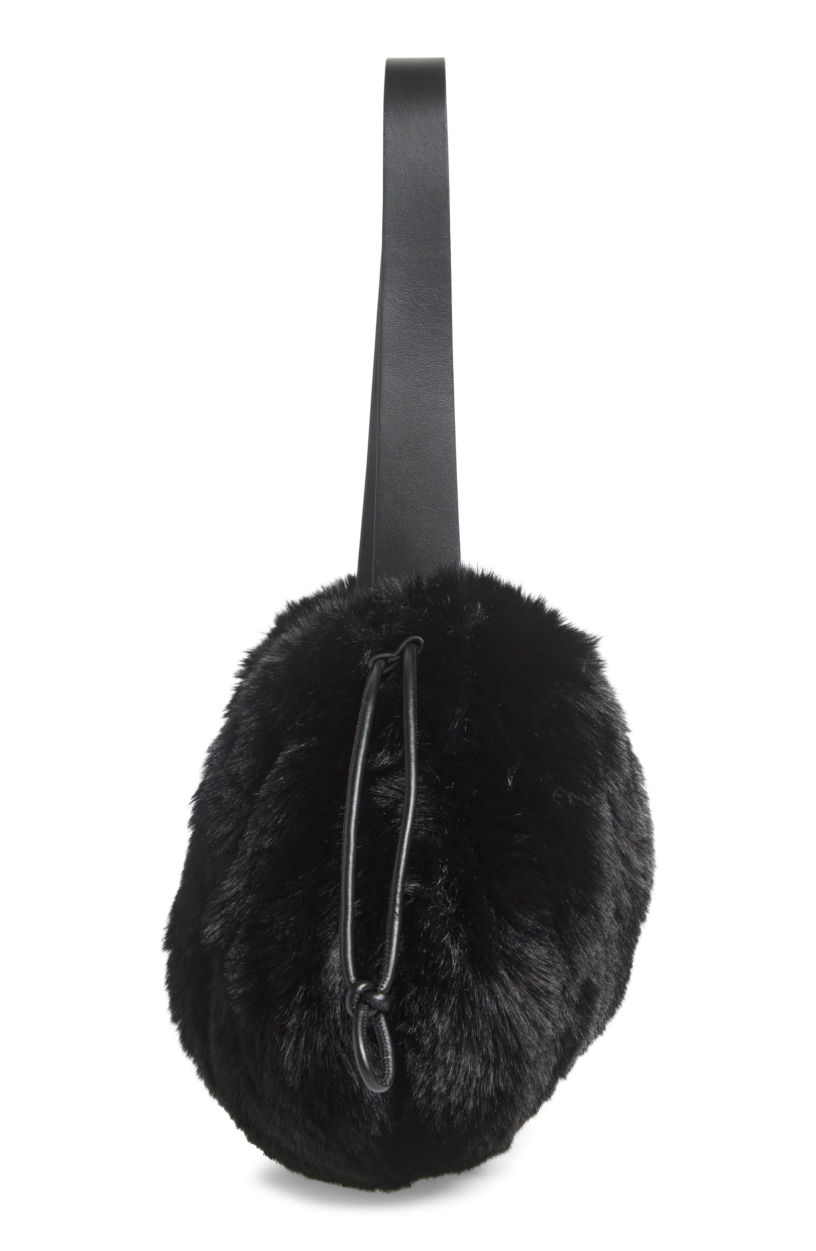 COS Faux Fur Clutch, Alternate, color, 