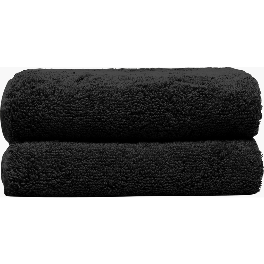 Italic Ultraplush Australian Cotton Hand Towels In Black