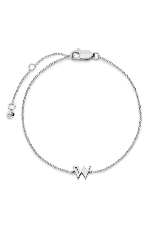 Initial Pendant Bracelet