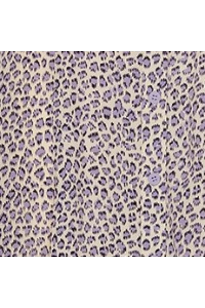 Dashed Leopard Midi Dress, Alternate, color, Lilac/Multi