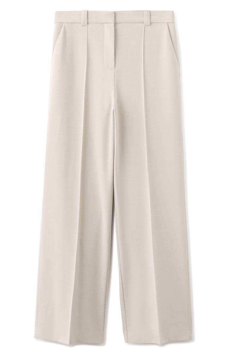 MANGO Pleated Straight Leg Pants, Main, color, 