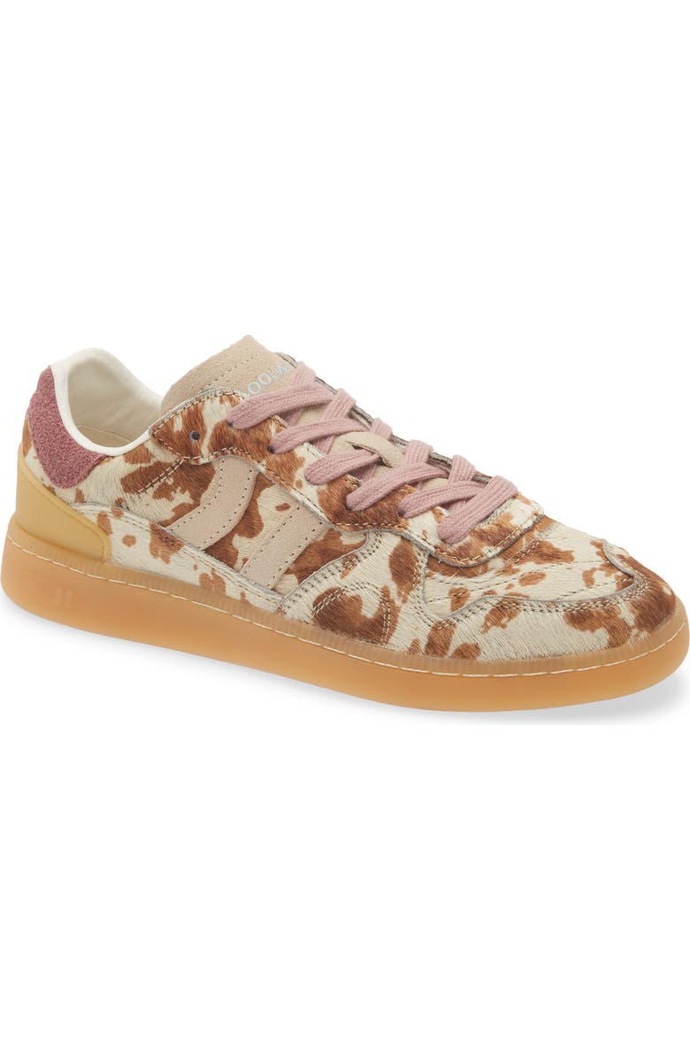 COOLWAY Goal Genuine Calf Hair Sneaker, Main, color, Cow