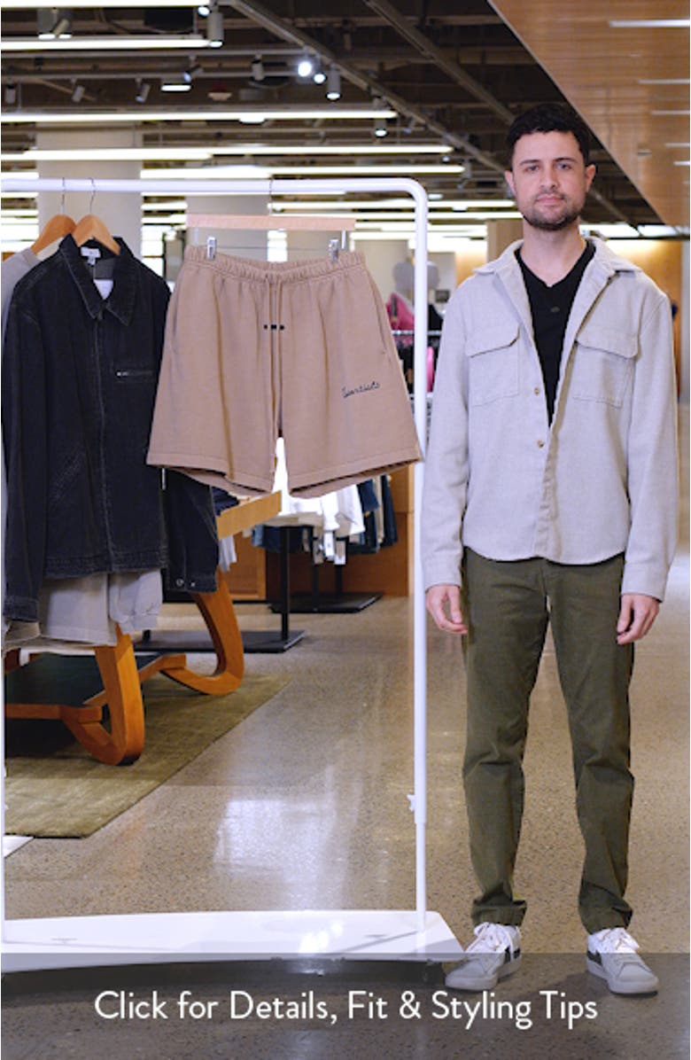 Classic Fit Training Logo Sweat Shorts, sales video thumbnail