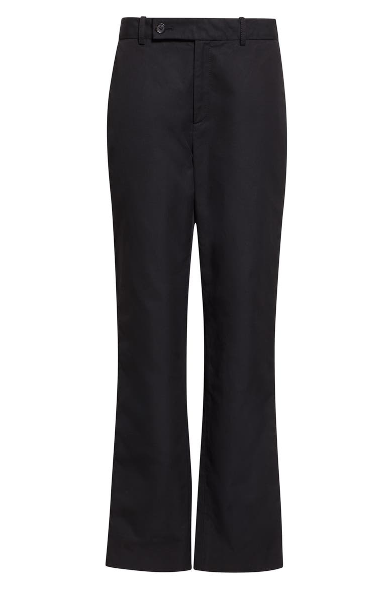 Fulton Cotton Straight Leg Pants, Alternate, color, BLACK