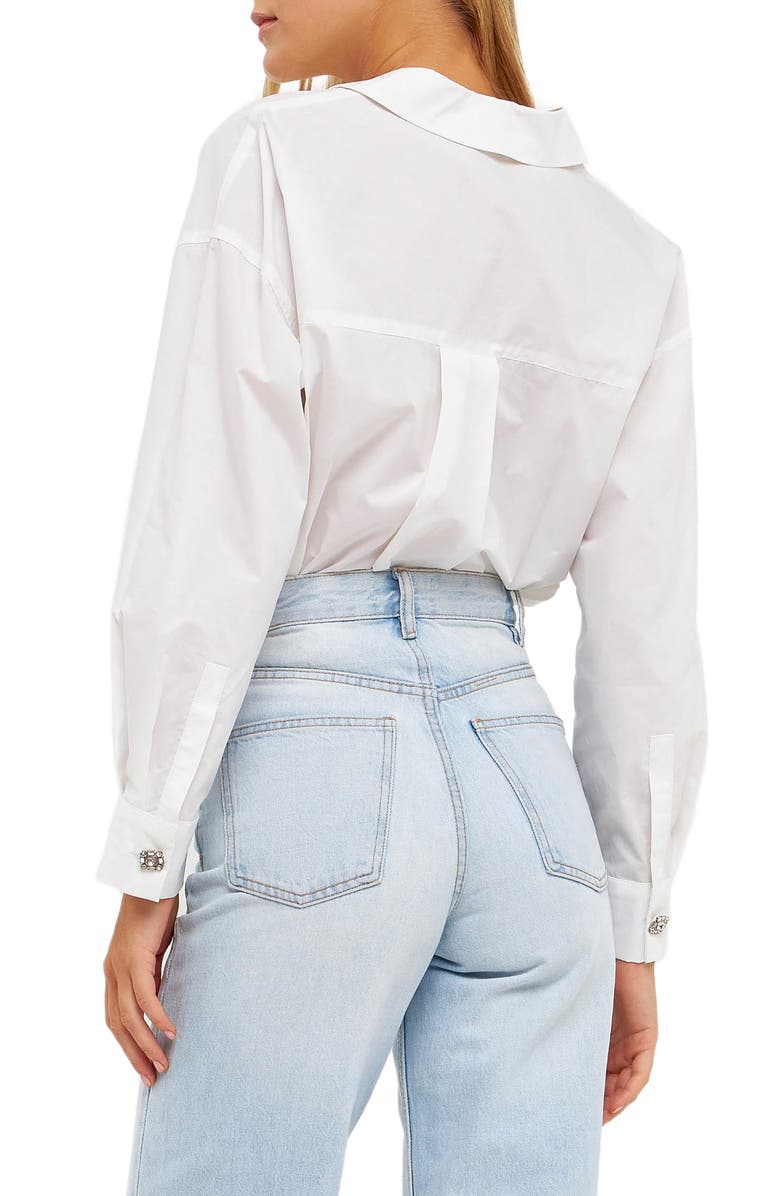English Factory Embellished Shirt, Alternate, color, 
