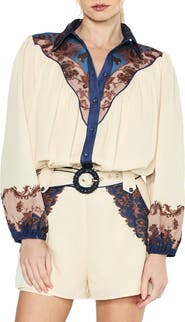 CIEBON Sayla Print Button-Front Shirt