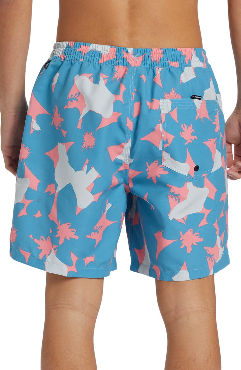 Quiksilver Everyday Mix Volley Swim Trunks, Alternate, color, Navagio Prnt 4