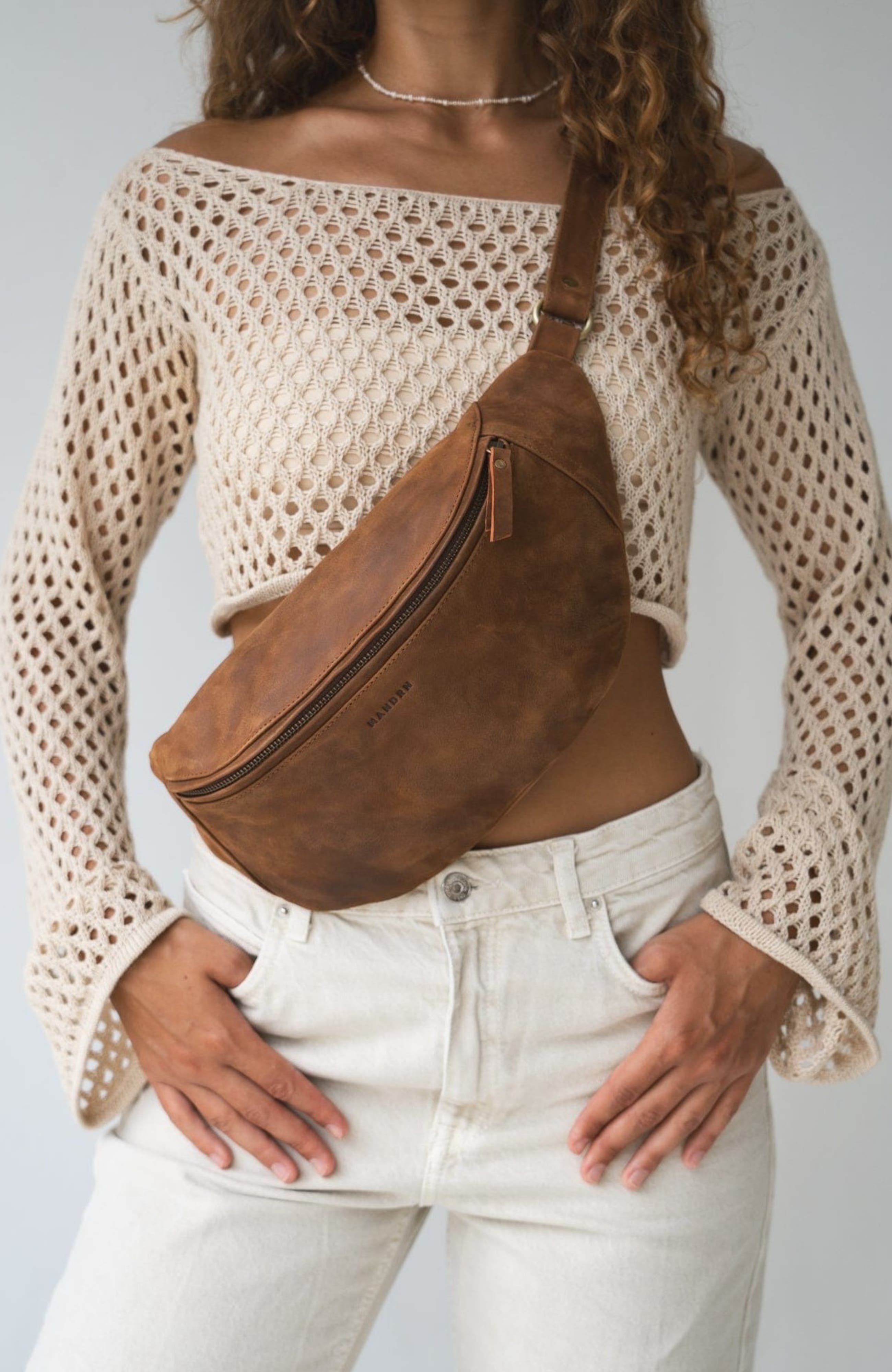 Leather Crossbody Bag, Alternate, color, Saddle (light)