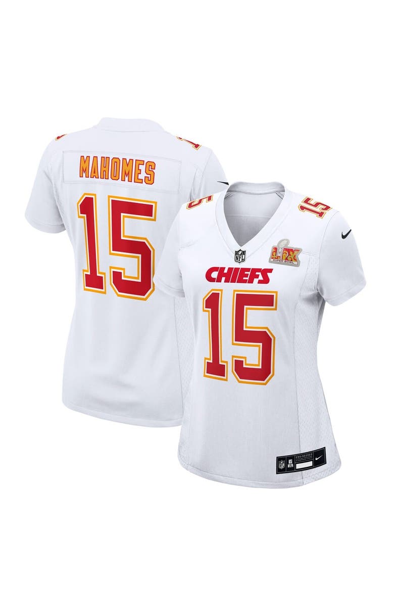 Nike Women's Nike Patrick Mahomes Tundra White Kansas City Chiefs Super Bowl LIX Fashion Game Jersey, Main, color, 