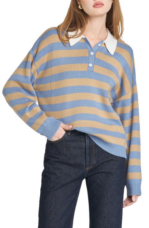 Logan Stripe Polo Sweater