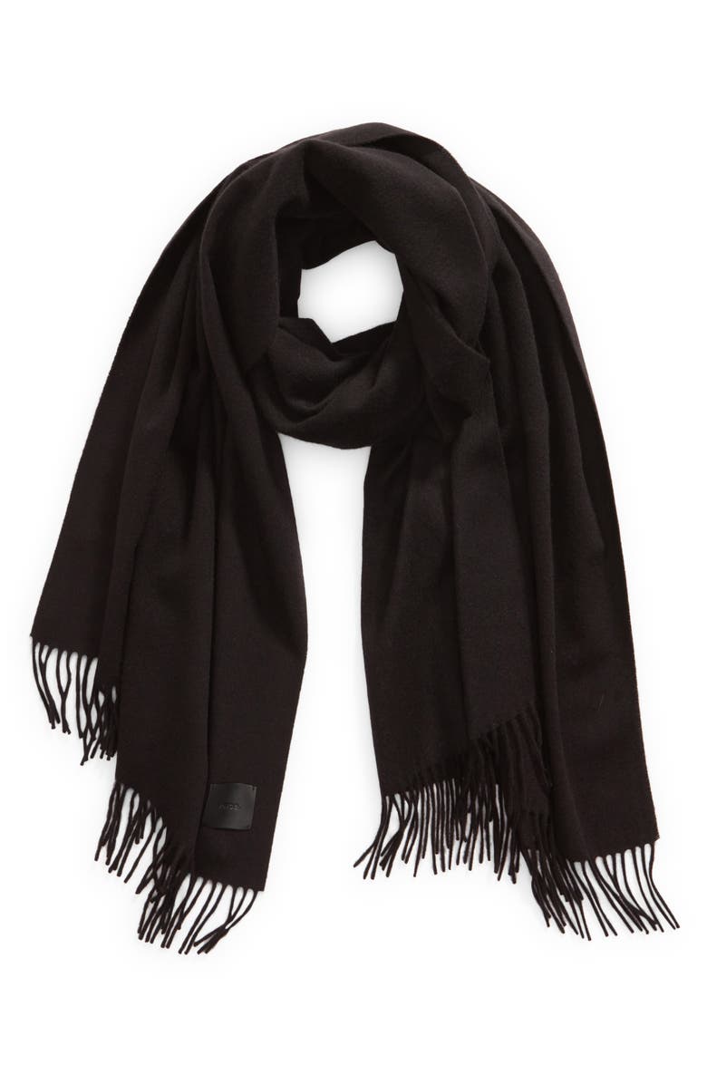 Vince Milled Fringe Trim Merino Wool Wrap, Alternate, color,