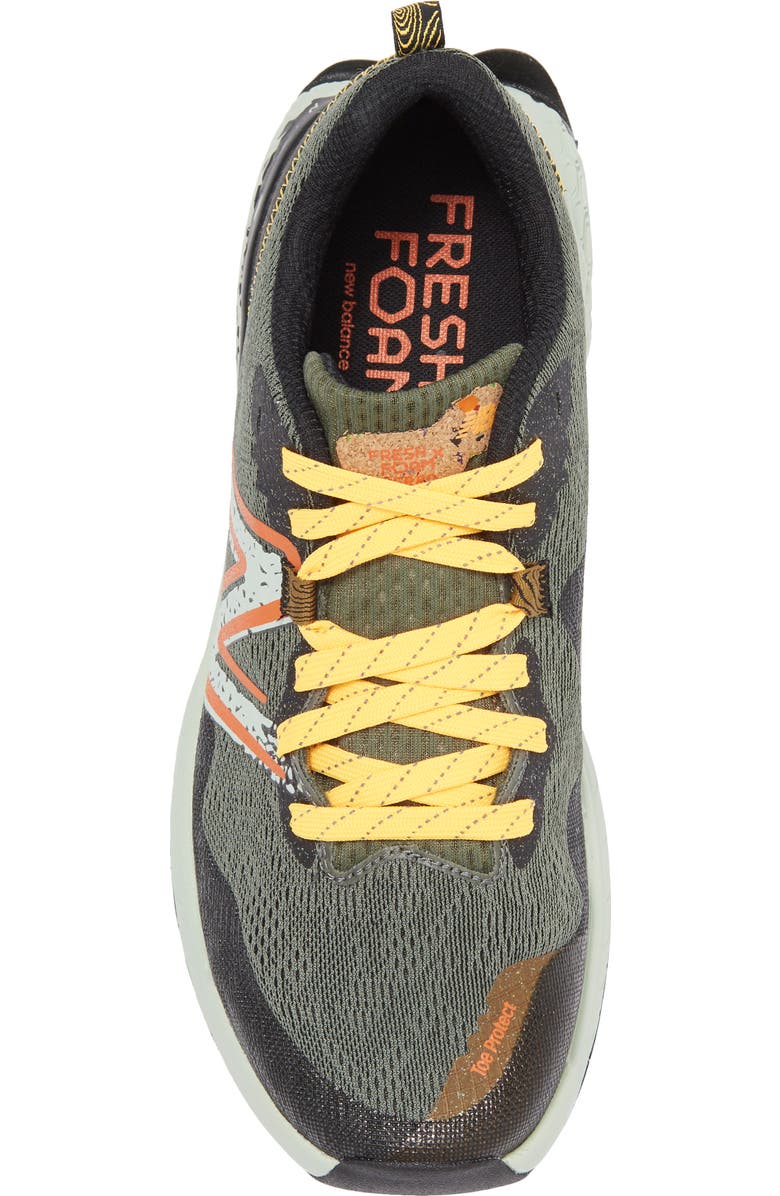 New Balance Fresh Foam X Hierro V7 Trail Running Shoe, Alternate, color, Deep Olive Green/ Black