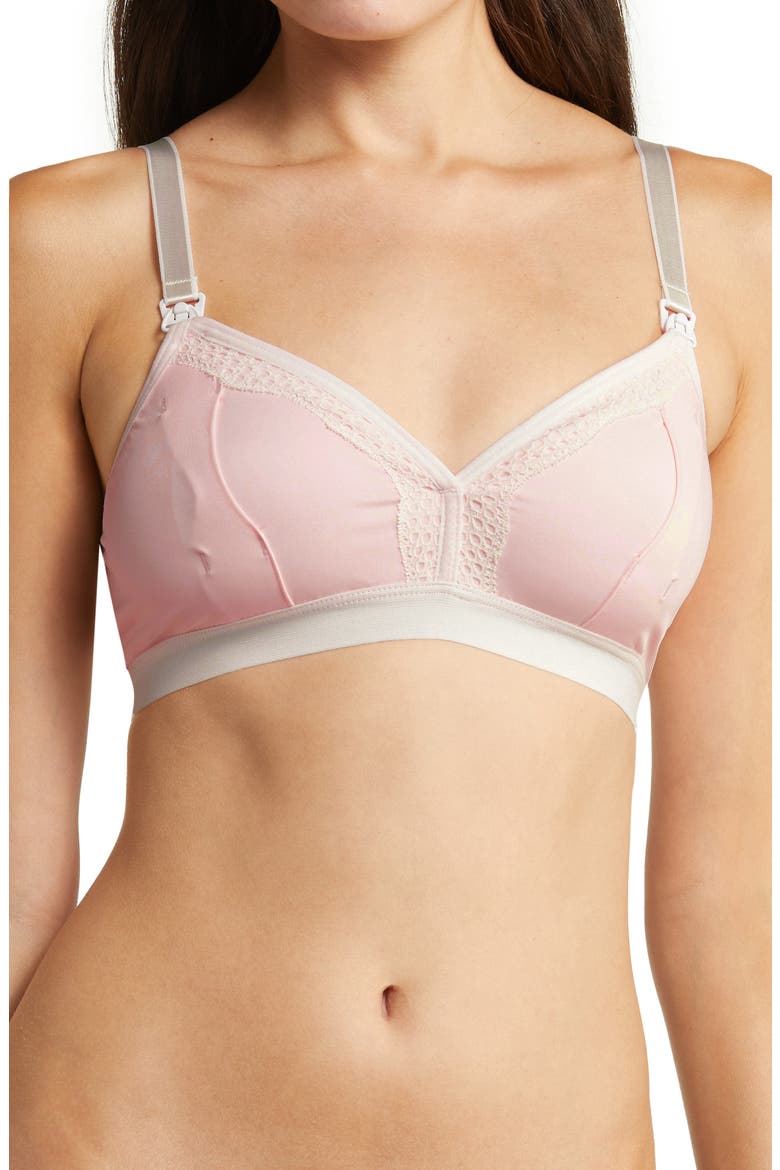 Rose 2.0 Wireless Nursing & Hands-Free Pumping Bra, Main, color, BLUSH