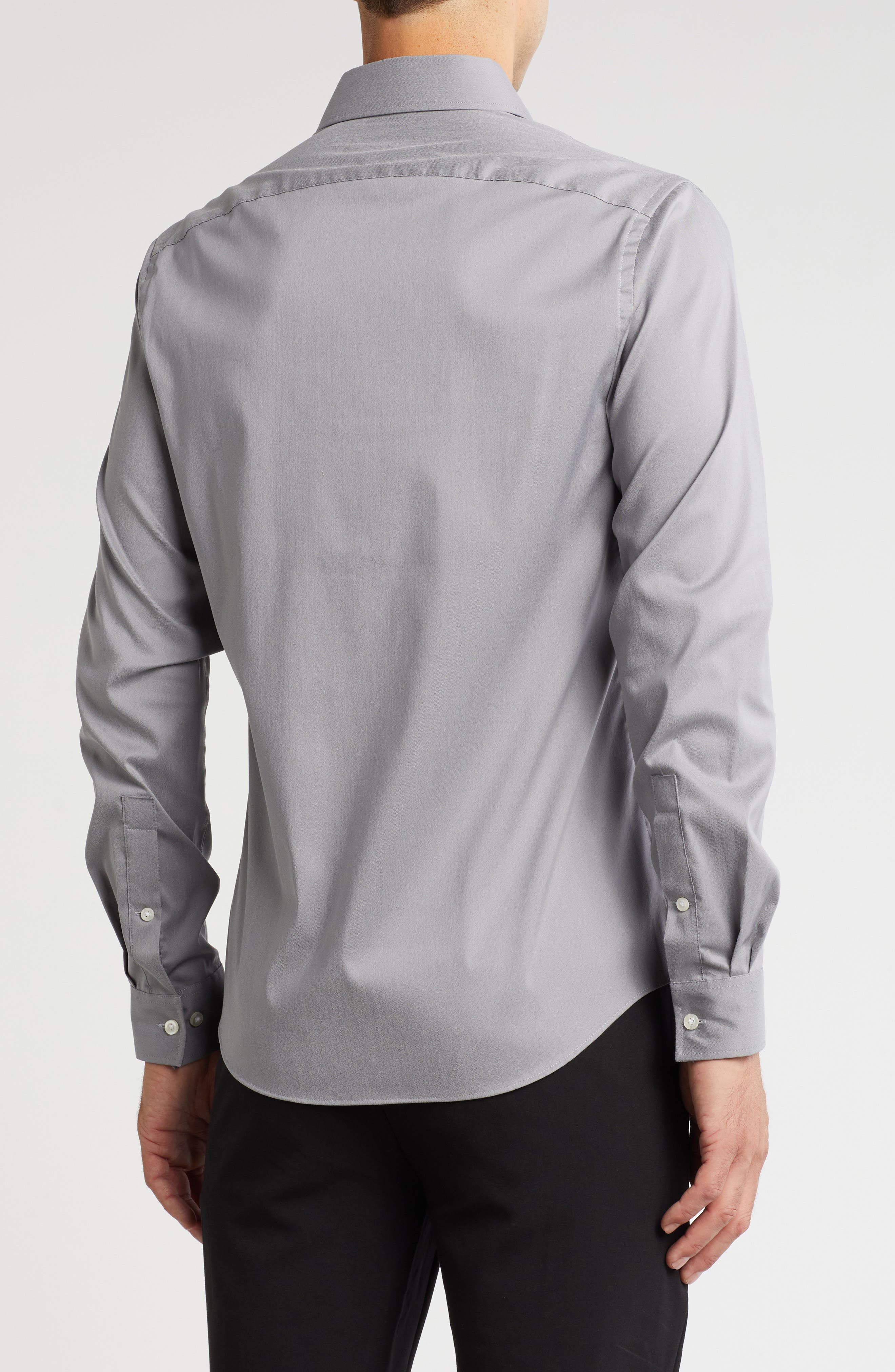 Air Soft Slim Fit Solid Stretch Dress Shirt - image 2