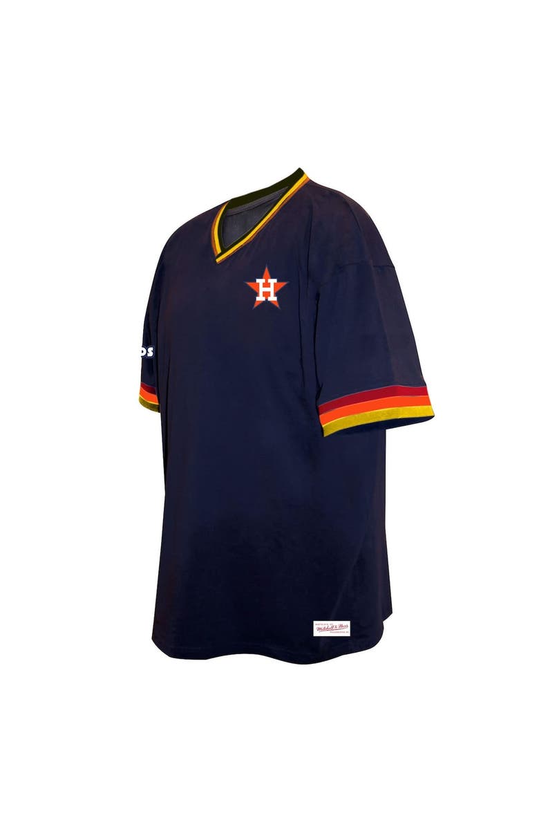 Mitchell & Ness Men's Mitchell & Ness Navy Houston Astros Big & Tall V-Neck T-Shirt, Alternate, color, 