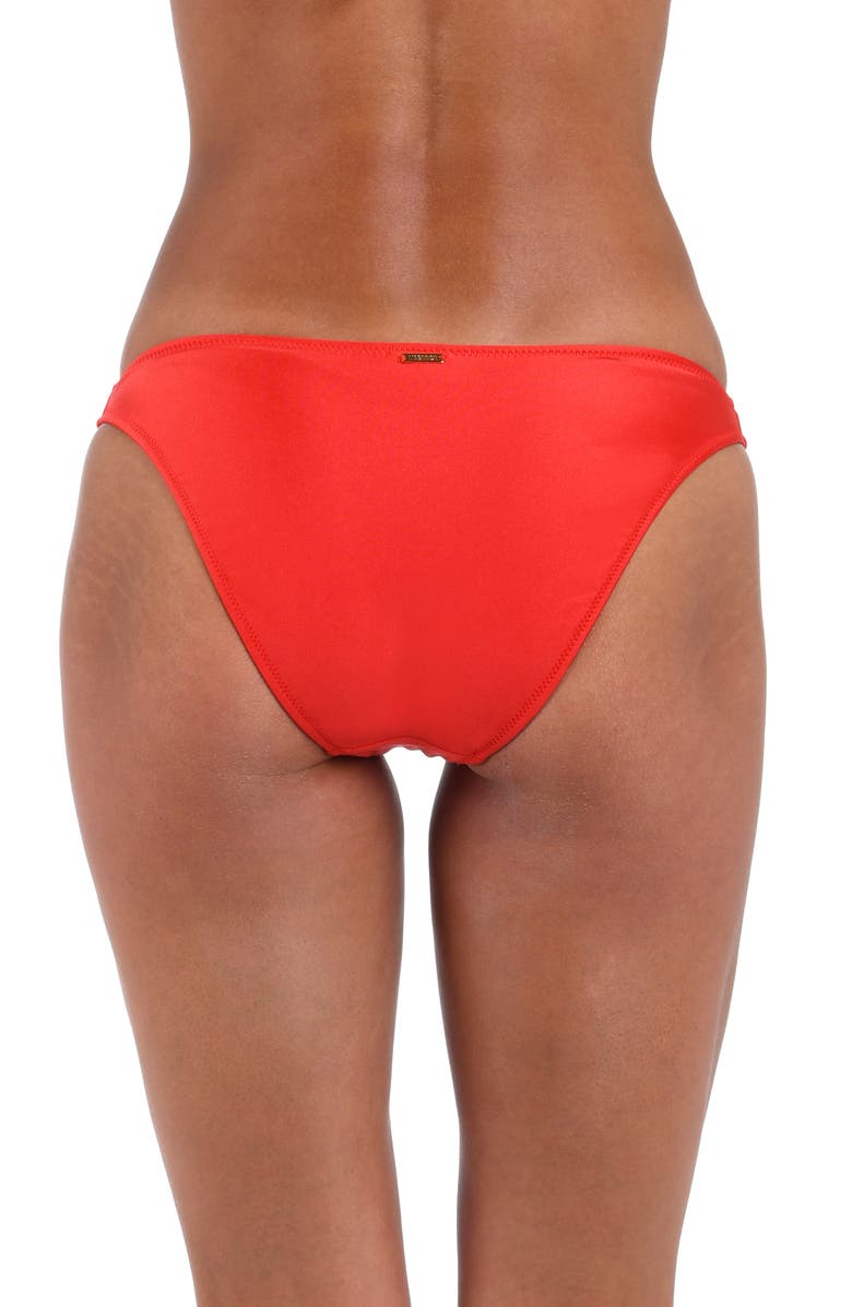 L'AGENCE Jean Bikini Bottoms, Alternate, color, Rouge