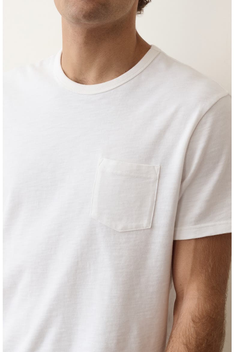 Luxe Slub Pocket T-Shirt, Alternate, color, WHITE