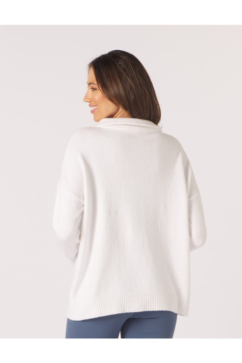 Elevated 1/4 Zip, Alternate, color, White