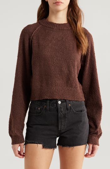 Pacsun Snug Raglan Sleeve Crop Sweater