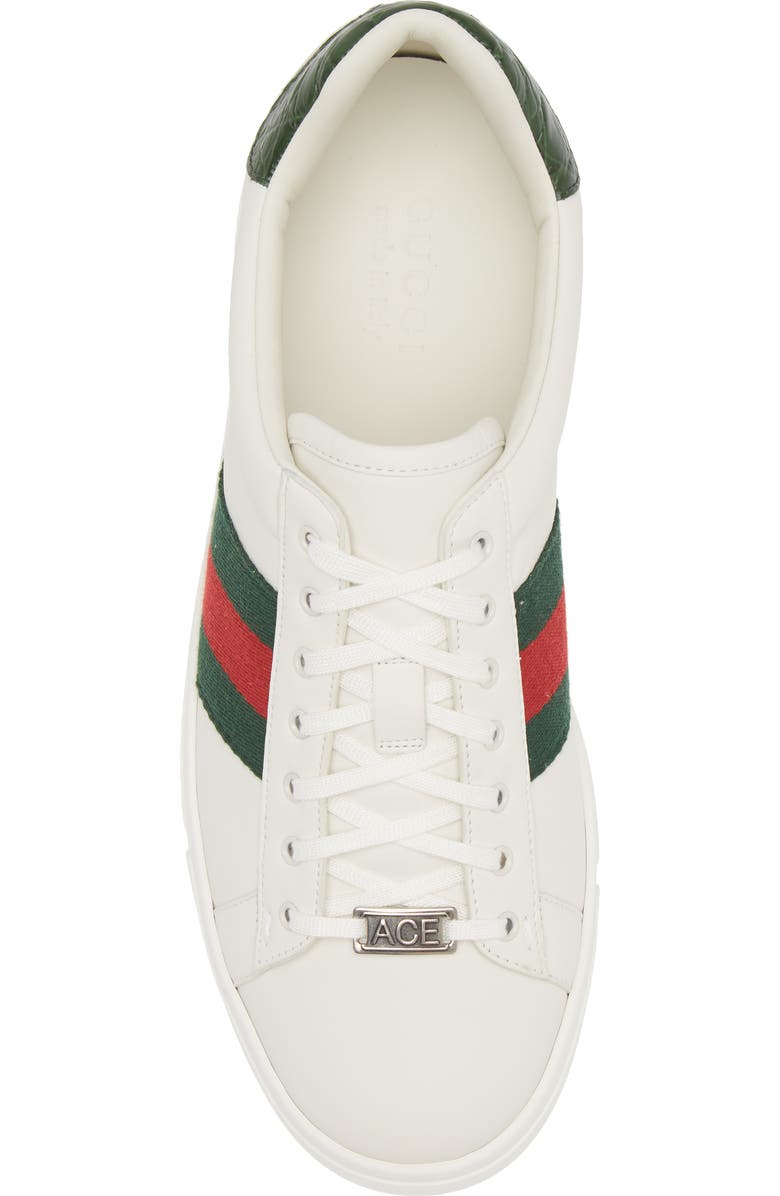 Gucci New Ace Lace-Up Sneaker, Alternate, color, Green/ Multi