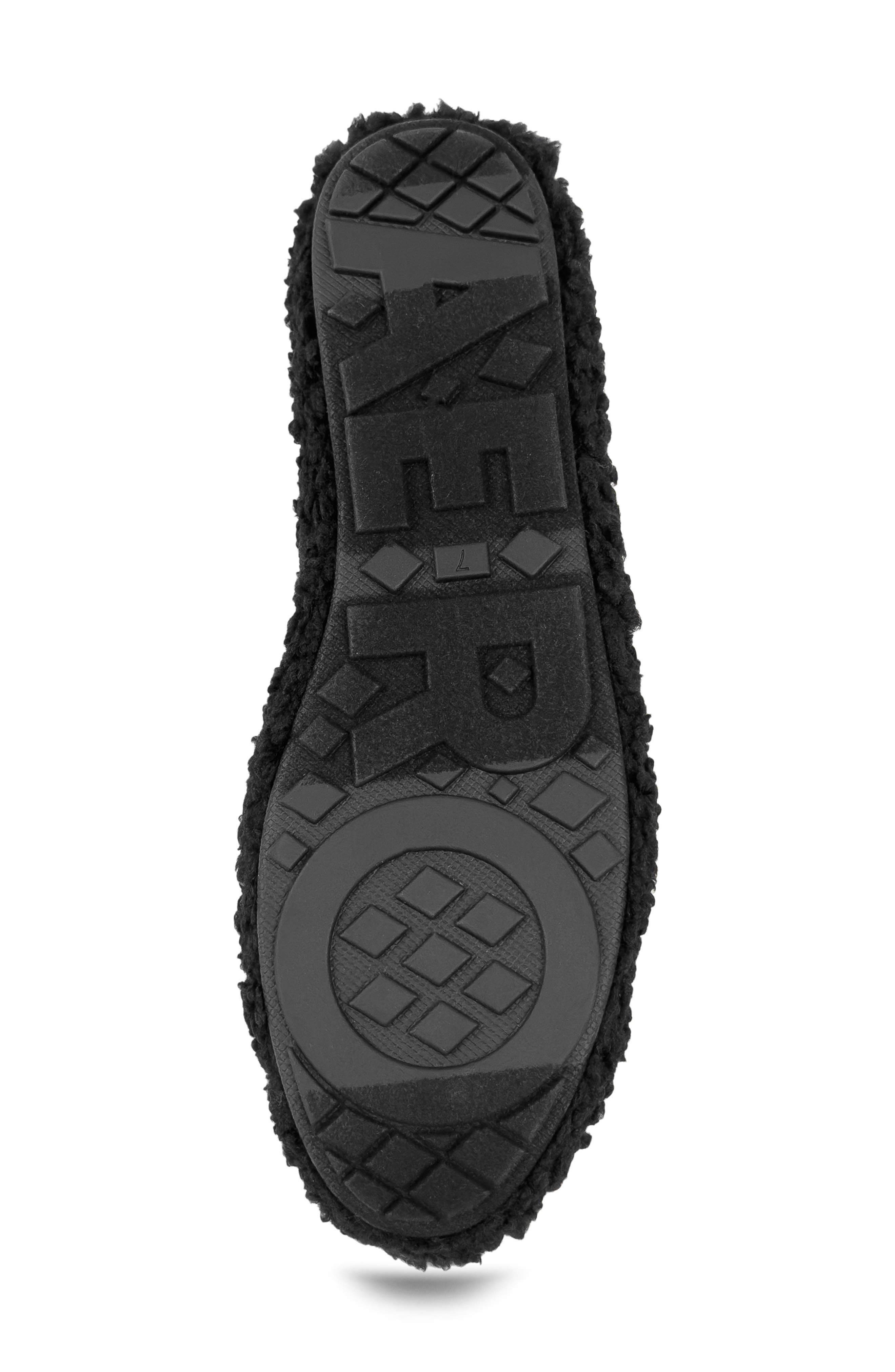 Aerosoles Patrina Faux Shearling Flat, Alternate, color, Black Faux Shearling