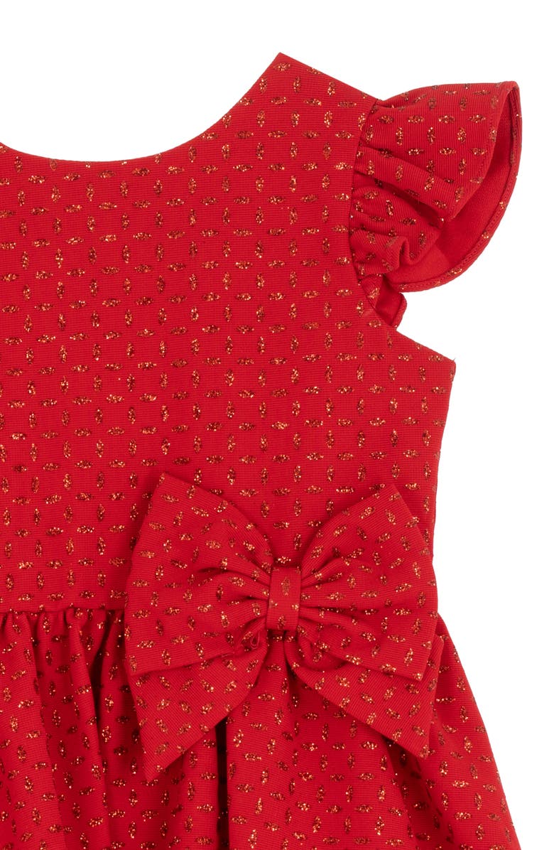 Rare Editions Kids' Glitter Party Dress & Crossbody Bag Set, Alternate, color, Red