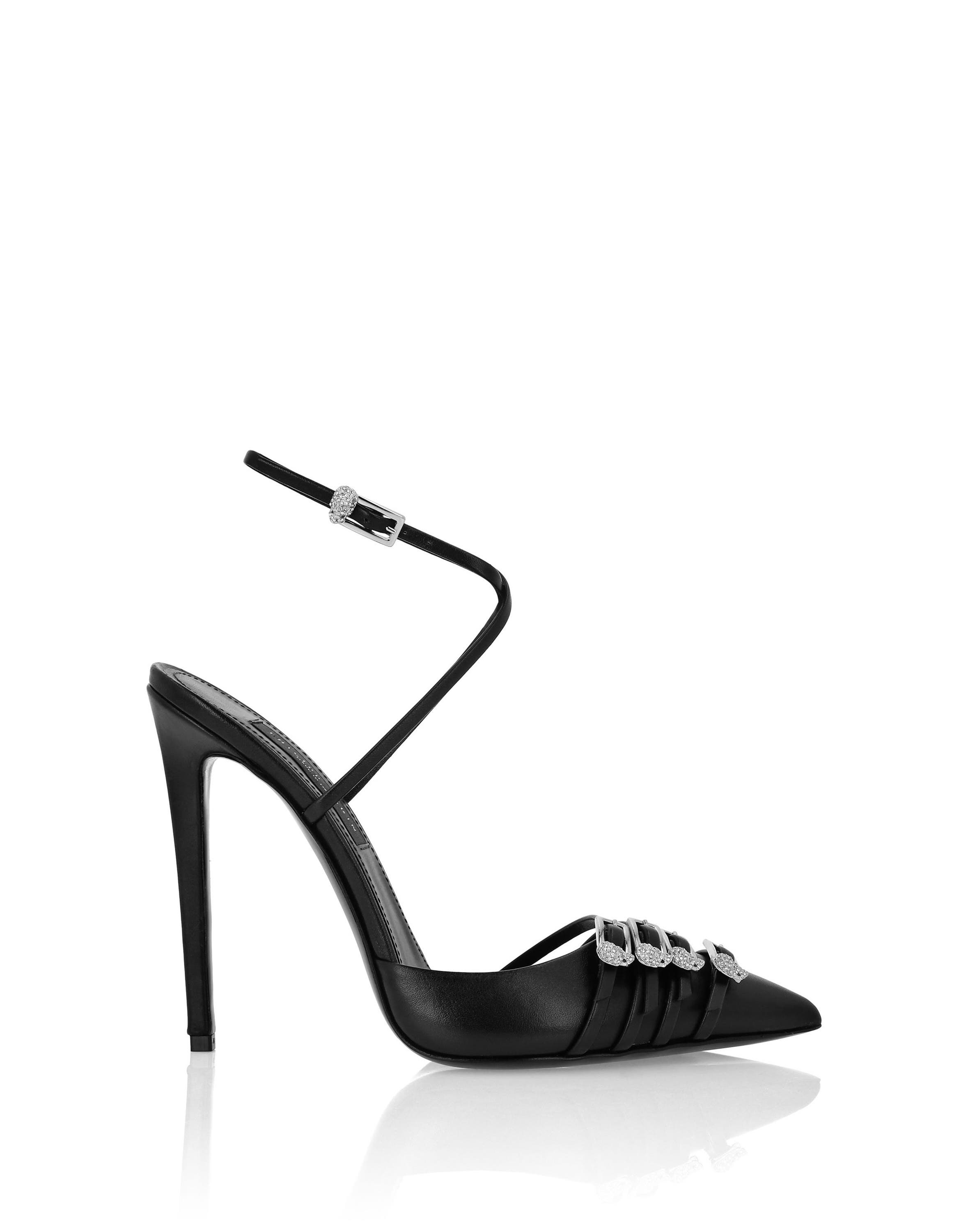 Multi-Strap Crossing High Heels 12 Women, Alternate, color, black