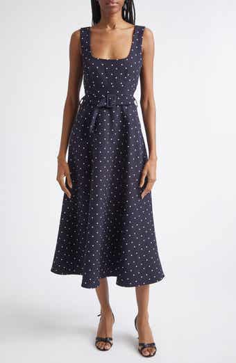 Orielle Polka Dot Midi Dress