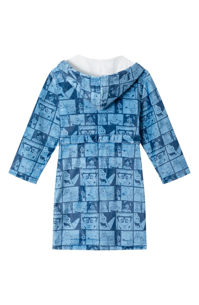 Andy & Evan Kids' SpongeBob<sup>®</sup> SquarePants<sup>™</sup> Microfleece Hooded Robe, Alternate, color, 
