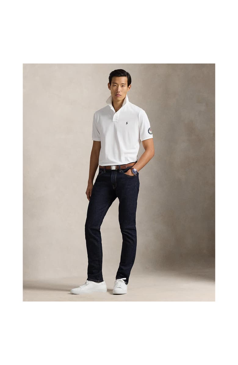 Polo Ralph Lauren Men's Polo Ralph Lauren Team USA Stretch Mesh Polo Shirt, Alternate, color, White