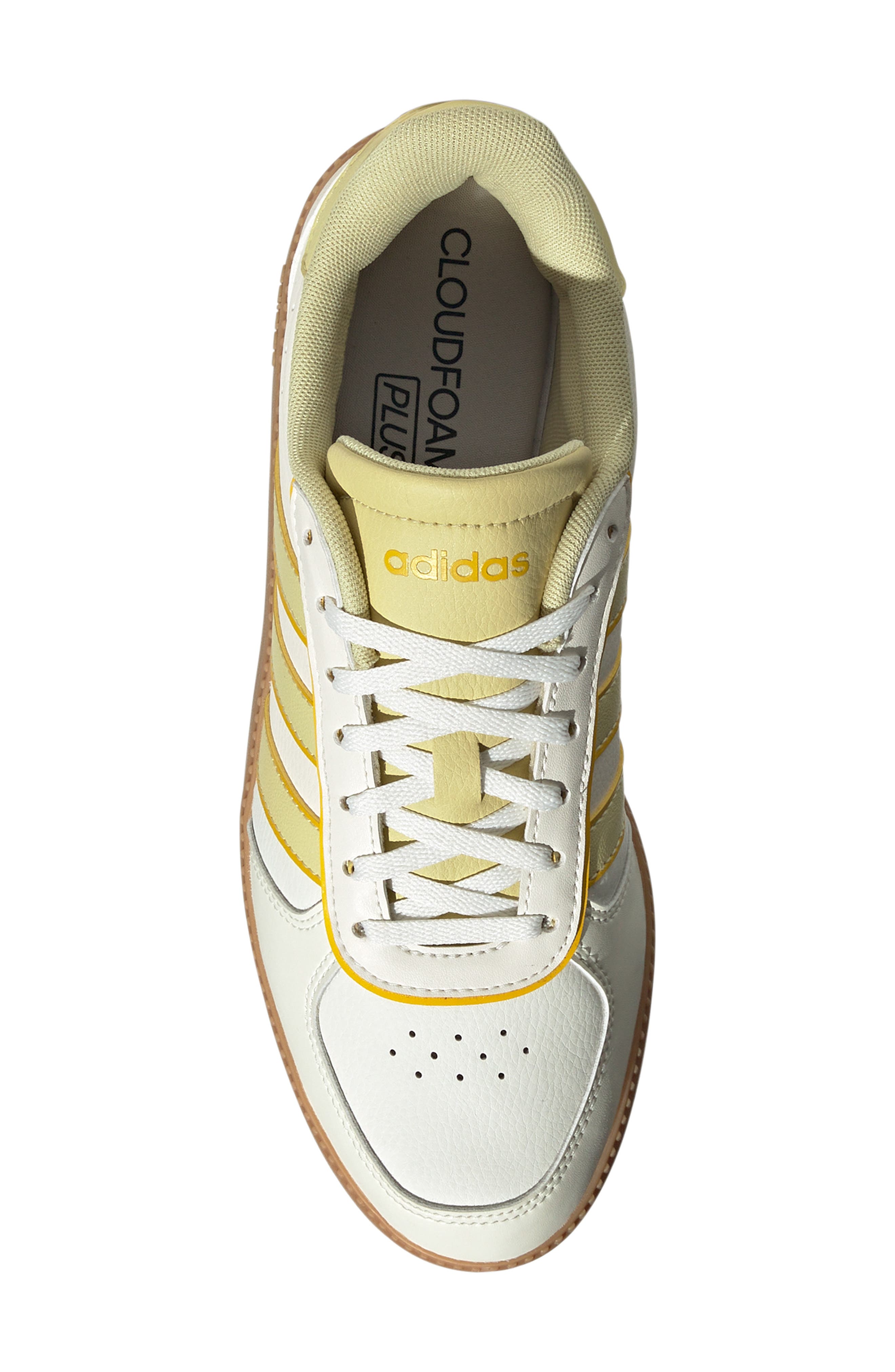 adidas Breaknet Sleek Sneaker, Alternate, color, Off White/ Yellow/ Yellow