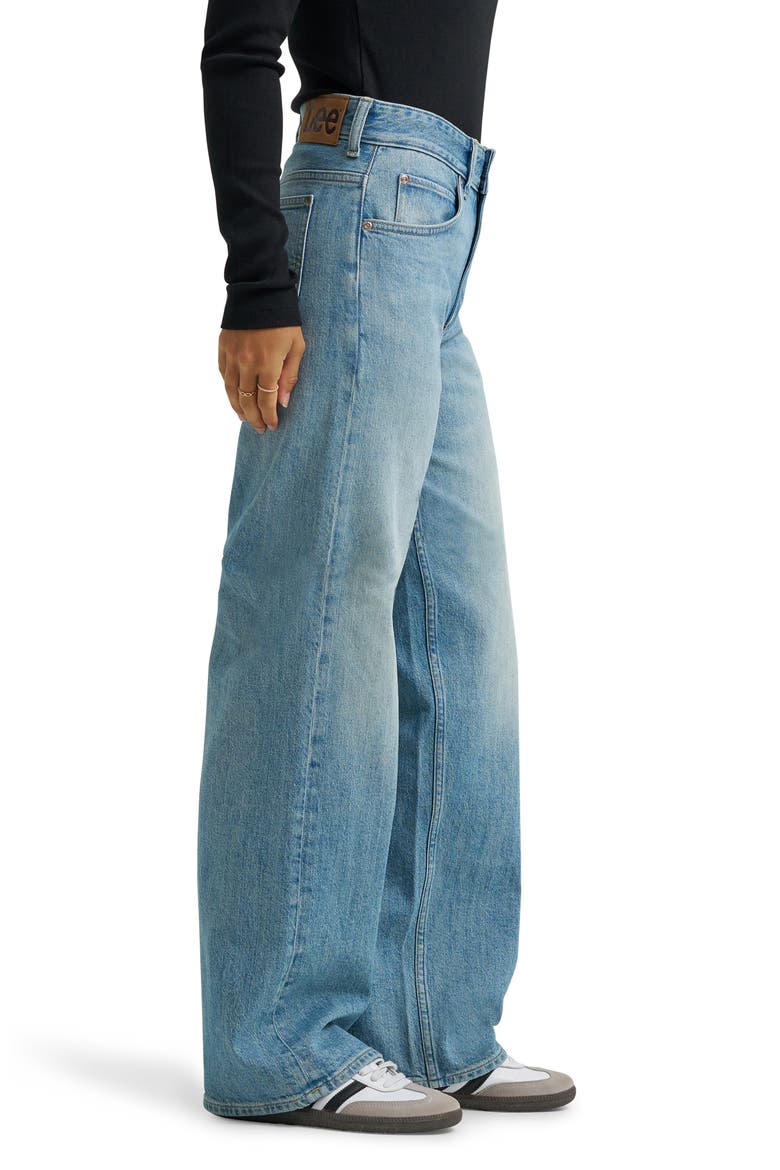 Rider™ Loose Mid Rise Straight Leg Jeans, Alternate, color, SHALLOW END