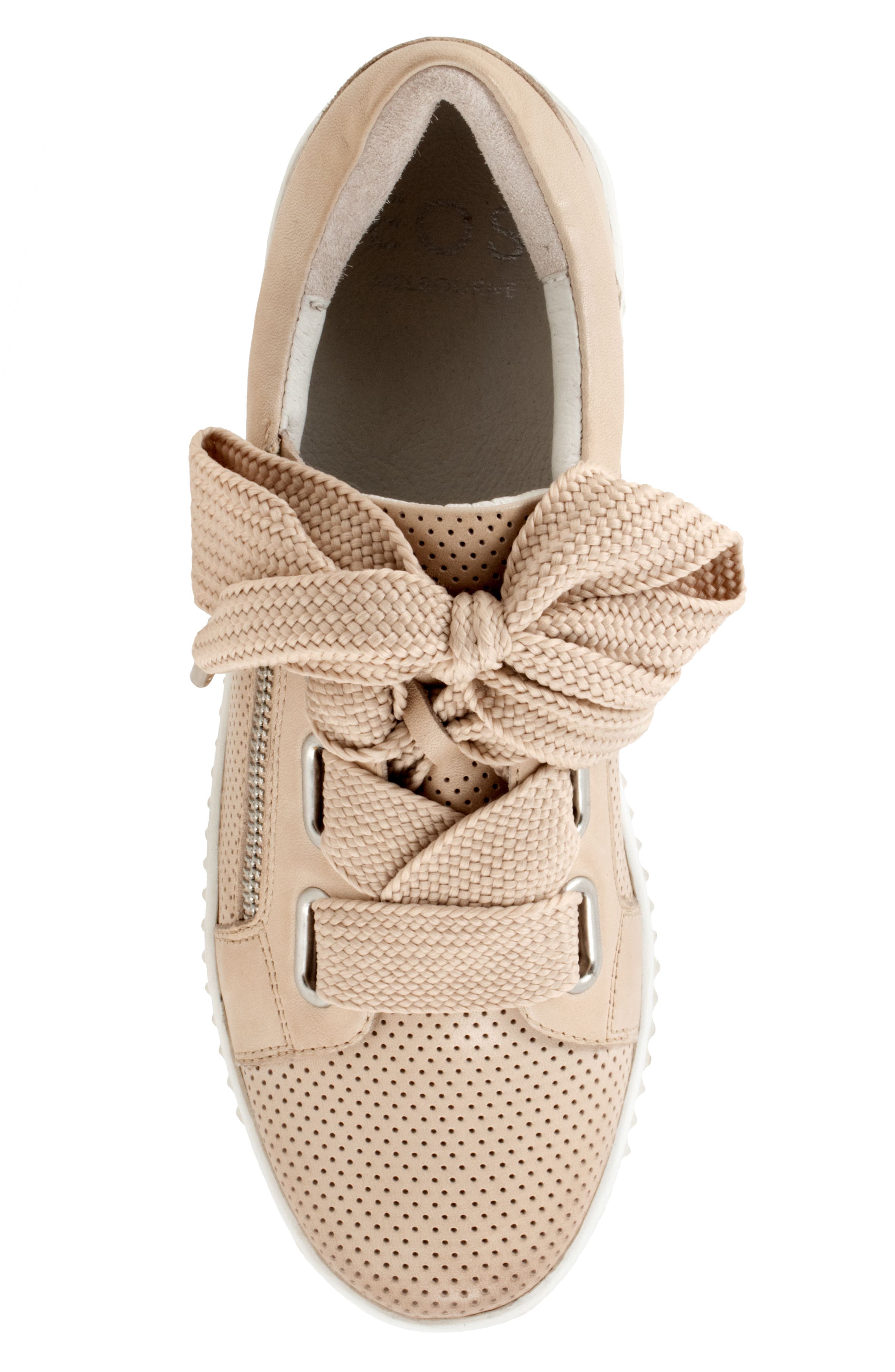 Jovi Perforated Leather Sneaker, Alternate, color, BIRCH