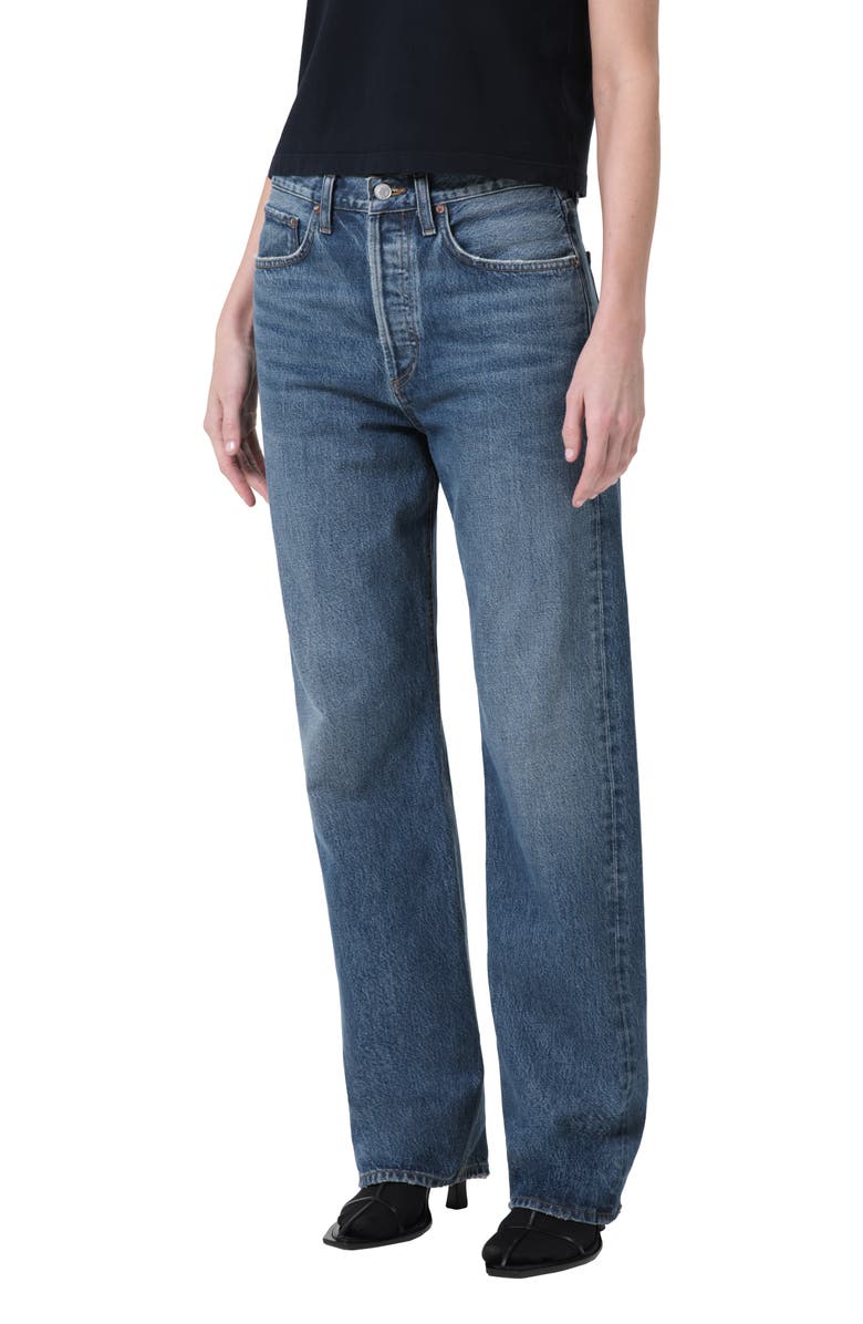AGOLDE Kelly Ultrahigh Waist Straight Leg Jeans, Main, color, Essence