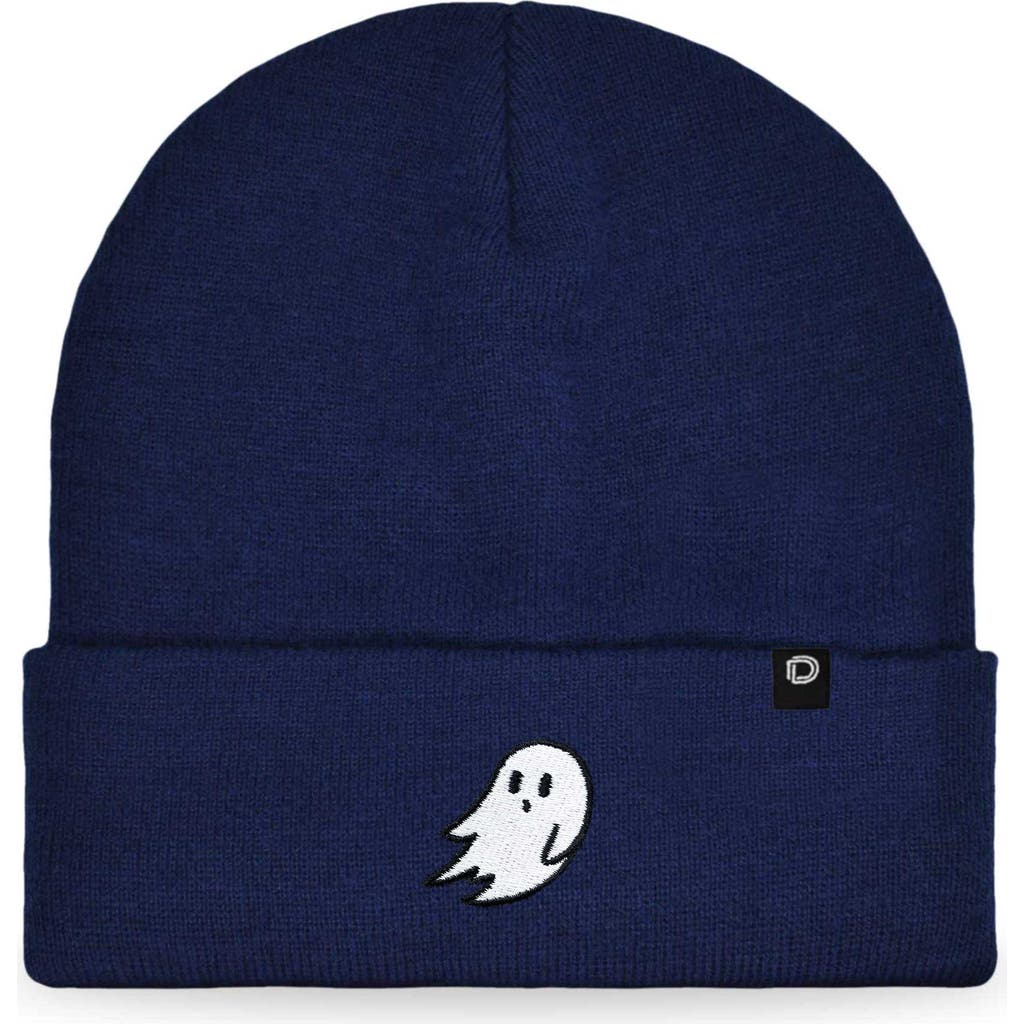 Dalix Ghost Beanie In Navy Blue