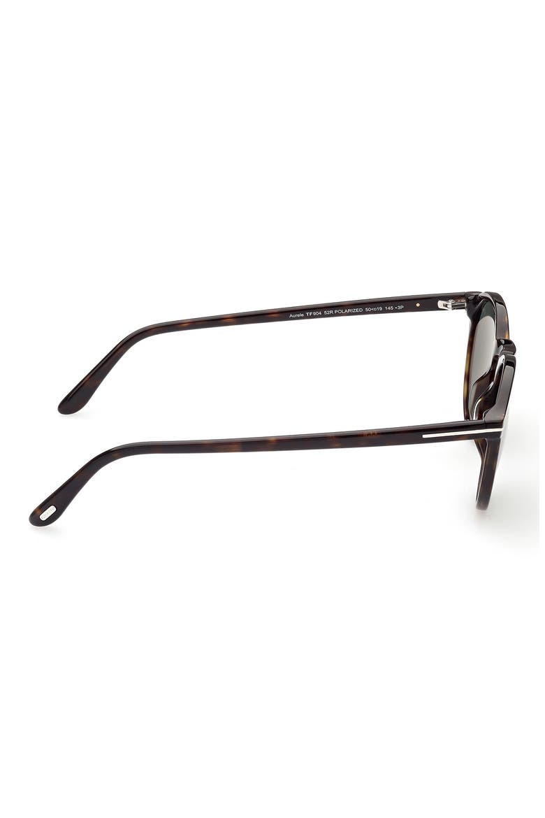 Aurele 52mm Polarized Round Sunglasses, Alternate, color, DHAV/ GRNPZ